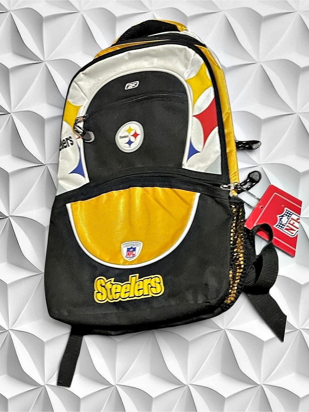 Reebok NFL Steelers backpack Black & Yellow Backpack NWT